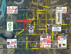 5226 Highway 61, Memphis, TN - Aerial  map view