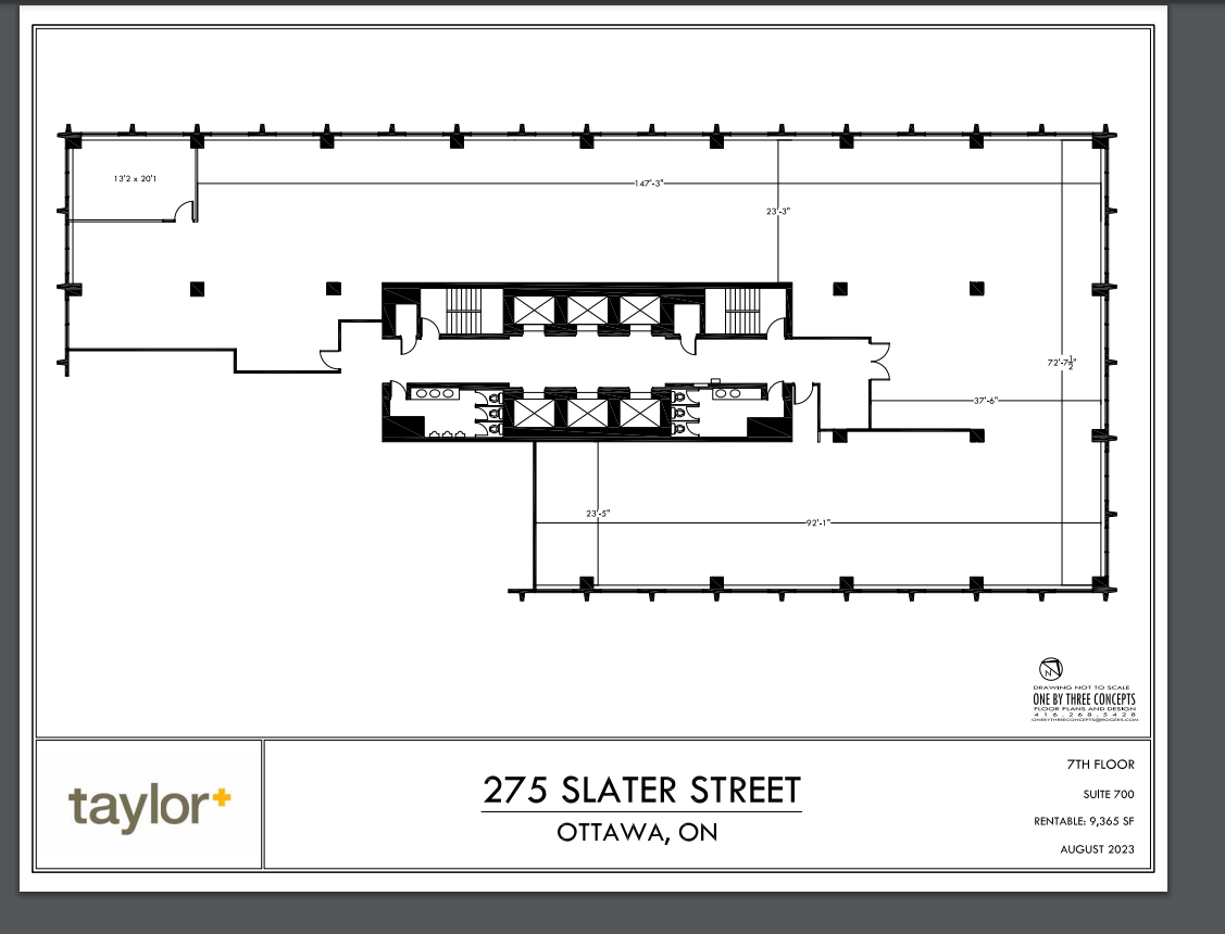 275 Slater St, Ottawa, ON for lease Floor Plan- Image 1 of 1