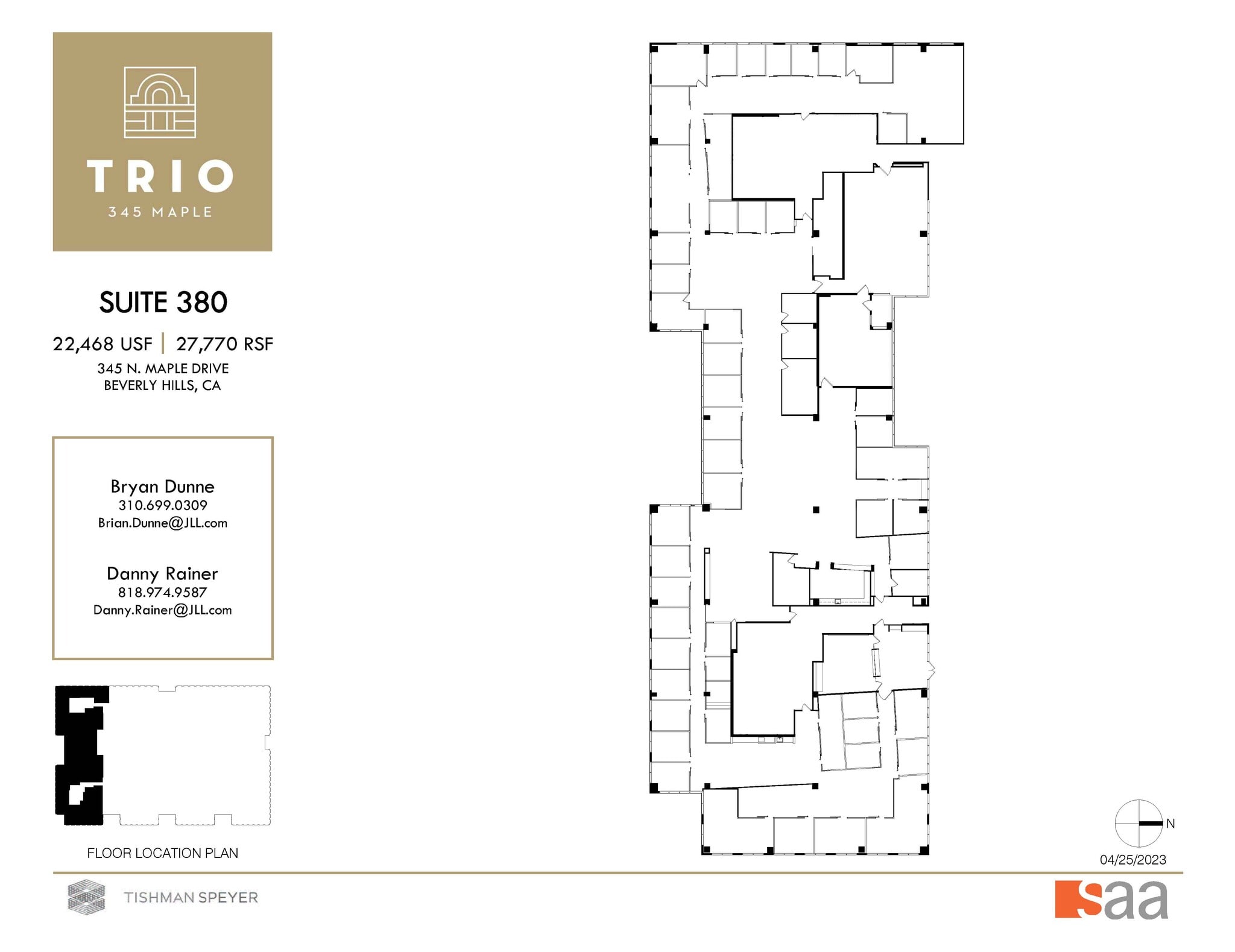 345 N Maple Dr, Beverly Hills, CA for lease Floor Plan- Image 1 of 1