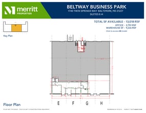 1730 Twin Springs Rd, Baltimore, MD for lease Floor Plan- Image 1 of 1