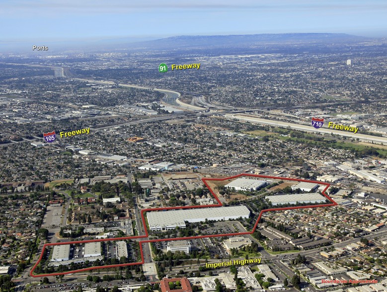 7700 Imperial Hwy, Downey, CA for lease - Aerial - Image 3 of 4