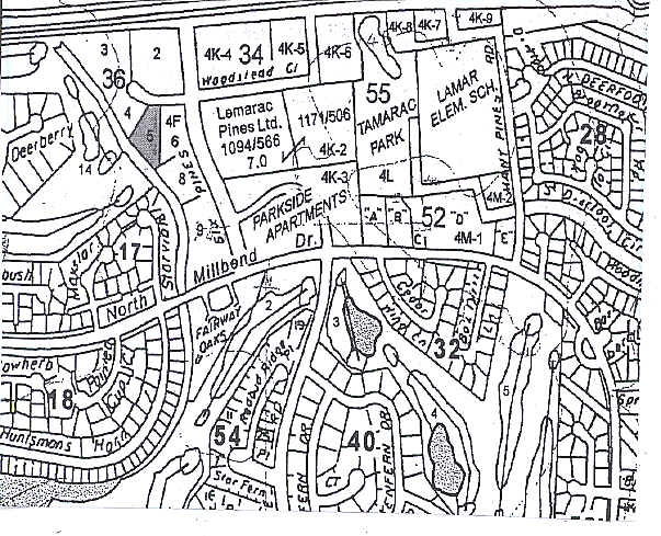 1733 Woodstead Ct, The Woodlands, TX for lease - Plat Map - Image 2 of 11