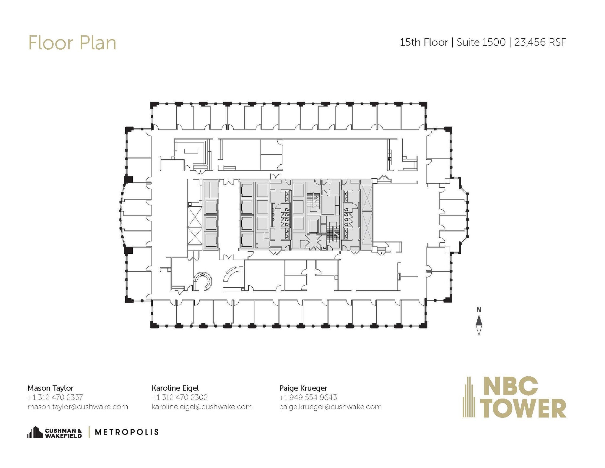 455 N Cityfront Plaza Dr, Chicago, IL for lease Floor Plan- Image 1 of 1