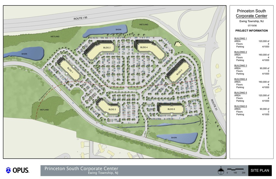 400 Princeton South Corporate Ctr, Ewing, NJ for lease - Site Plan - Image 2 of 2