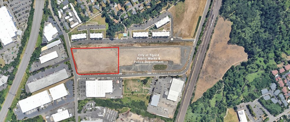 SW Hunziker & Wall St, Tigard, OR for sale - Aerial - Image 1 of 2