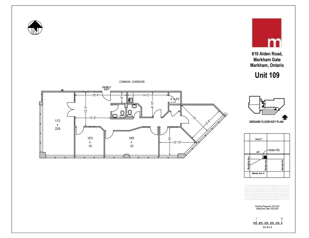 610 Alden Rd, Markham, ON for lease Floor Plan- Image 1 of 1