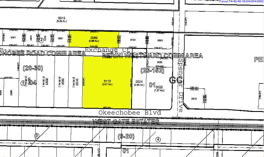 2707 Okeechobee Blvd West Palm - 2707 Okeechobee Blvd West Palm Beach FL Plat Map 2 Large 