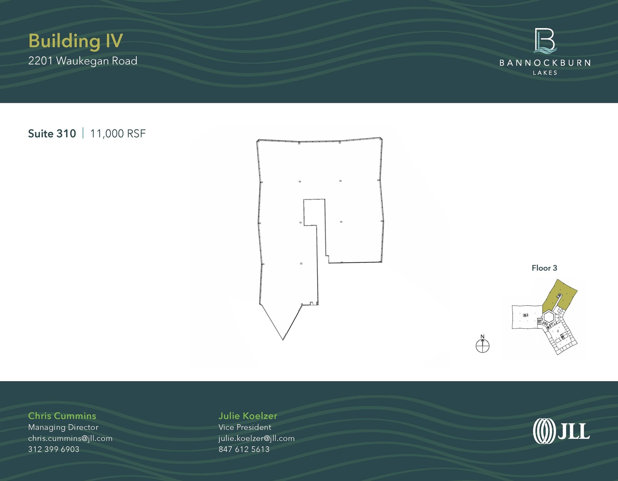 2333 Waukegan Rd, Bannockburn, IL for lease Floor Plan- Image 1 of 1