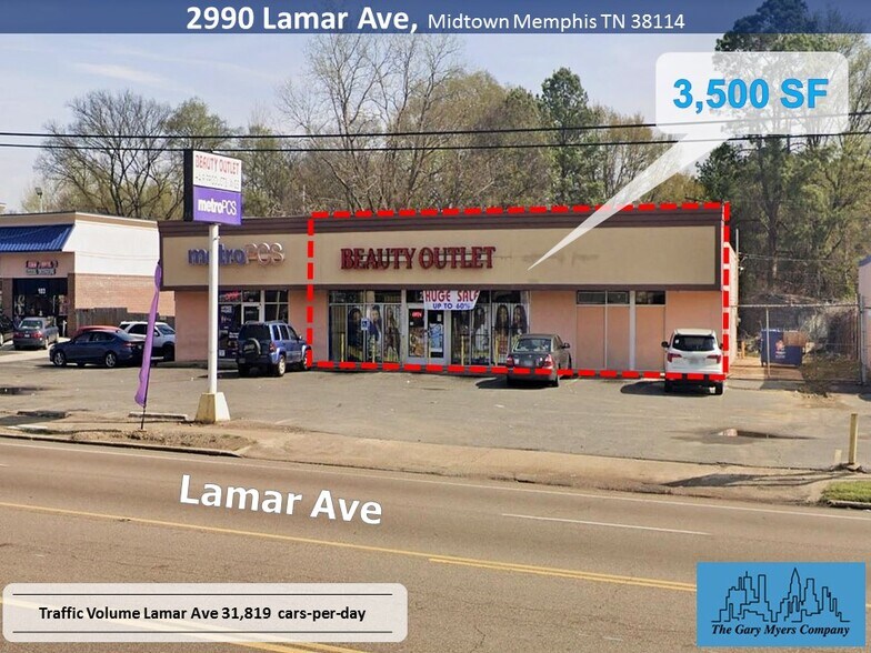 2990 Lamar Ave, Memphis, TN for sale - Building Photo - Image 1 of 1