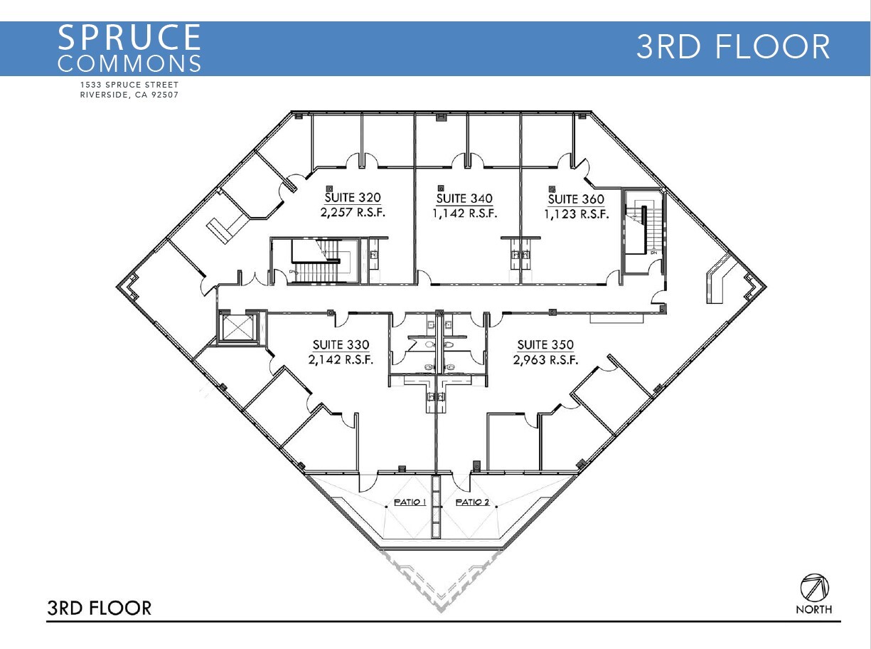 1533 Spruce St, Riverside, CA for lease Floor Plan- Image 1 of 1