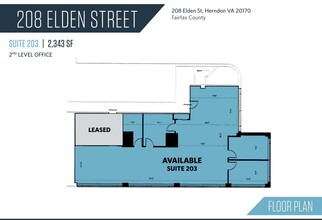 208 Elden St, Herndon, VA for lease Floor Plan- Image 1 of 1