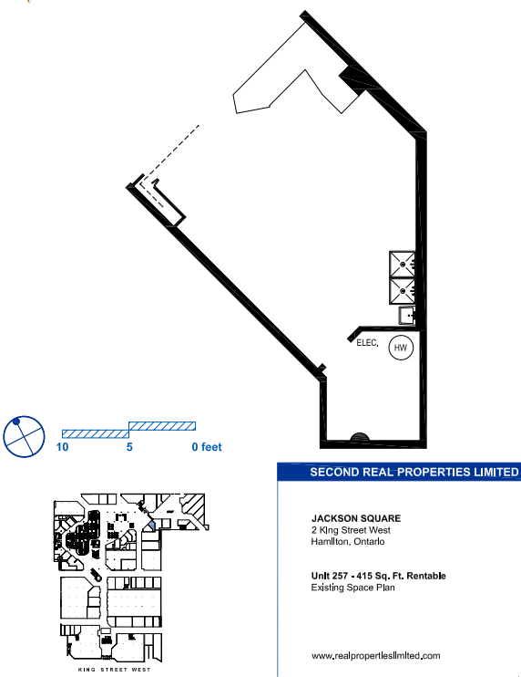 100, 110, and 120 King St W, Hamilton, ON for lease Floor Plan- Image 1 of 1