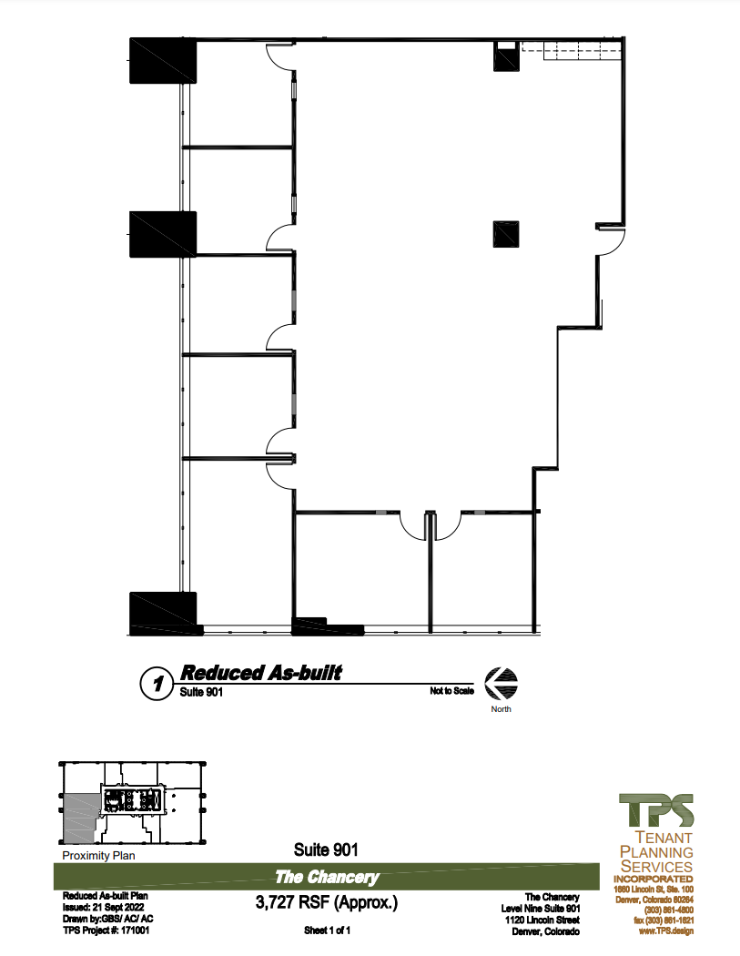 1120 Lincoln St, Denver, CO for lease Floor Plan- Image 1 of 1