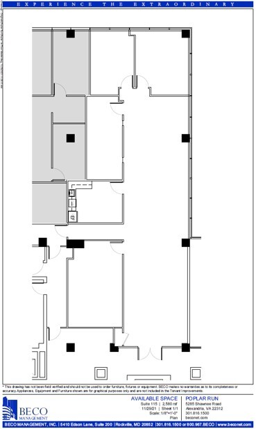 5285 Shawnee Rd, Alexandria, VA for lease Floor Plan- Image 1 of 1