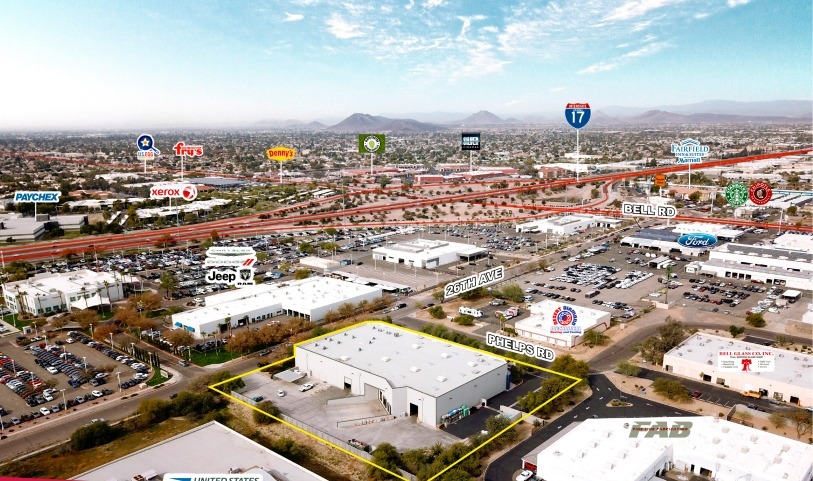 2501 W Phelps Rd, Phoenix, AZ for lease - Aerial - Image 3 of 5