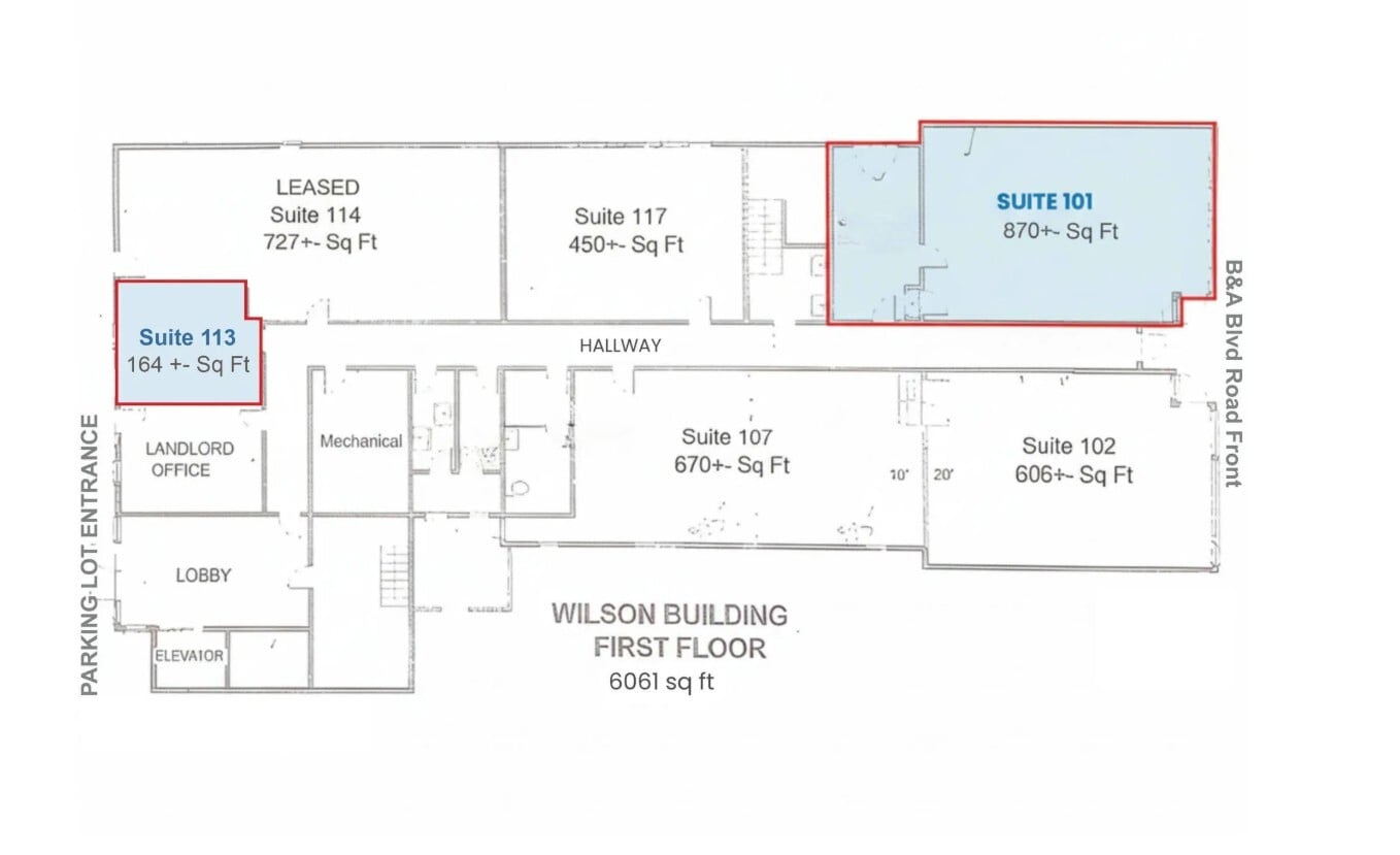 7452-7456 Baltimore Annapolis Blvd, Glen Burnie, MD for lease Building Photo- Image 1 of 1
