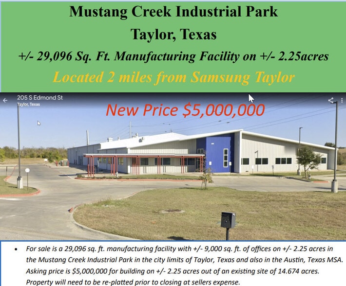 205 S Edmond St, Taylor, TX for sale - Building Photo - Image 1 of 1