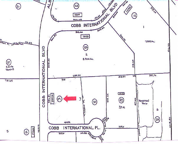 2575 Cobb International Blvd, Kennesaw, GA for lease - Plat Map - Image 3 of 4