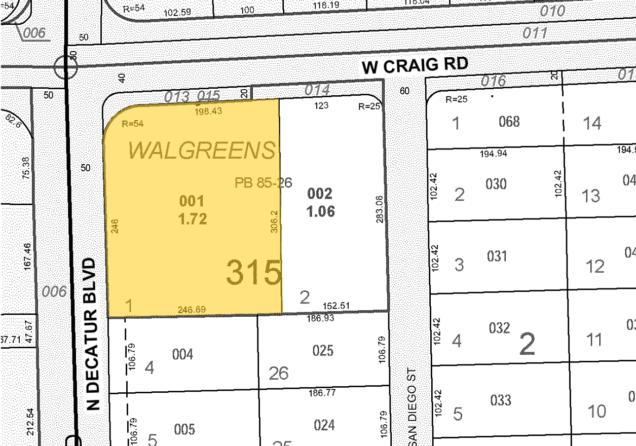 4771 W Craig Rd, North Las Vegas, NV for sale Plat Map- Image 1 of 1