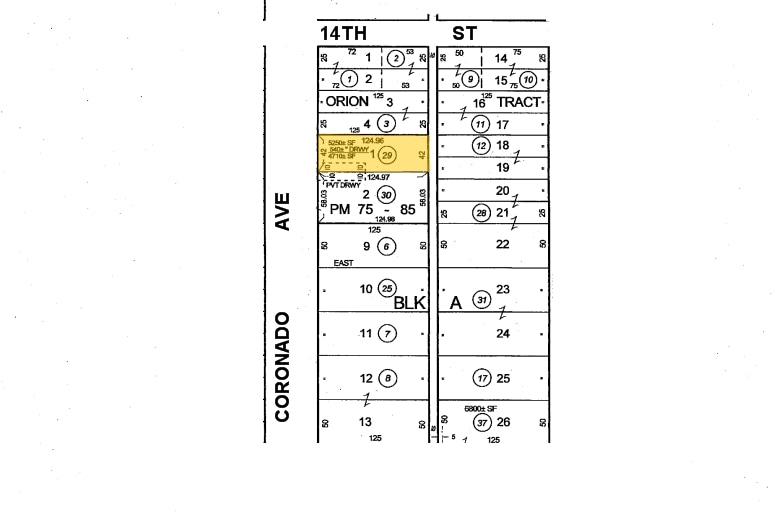 1376 Coronado Ave, Long Beach, CA for lease - Plat Map - Image 2 of 3