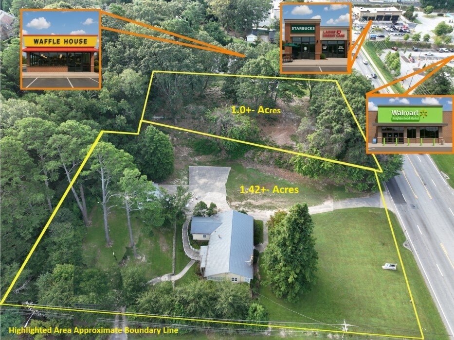 1566 Thompson Bridge Rd, Gainesville, GA for sale Aerial- Image 1 of 3