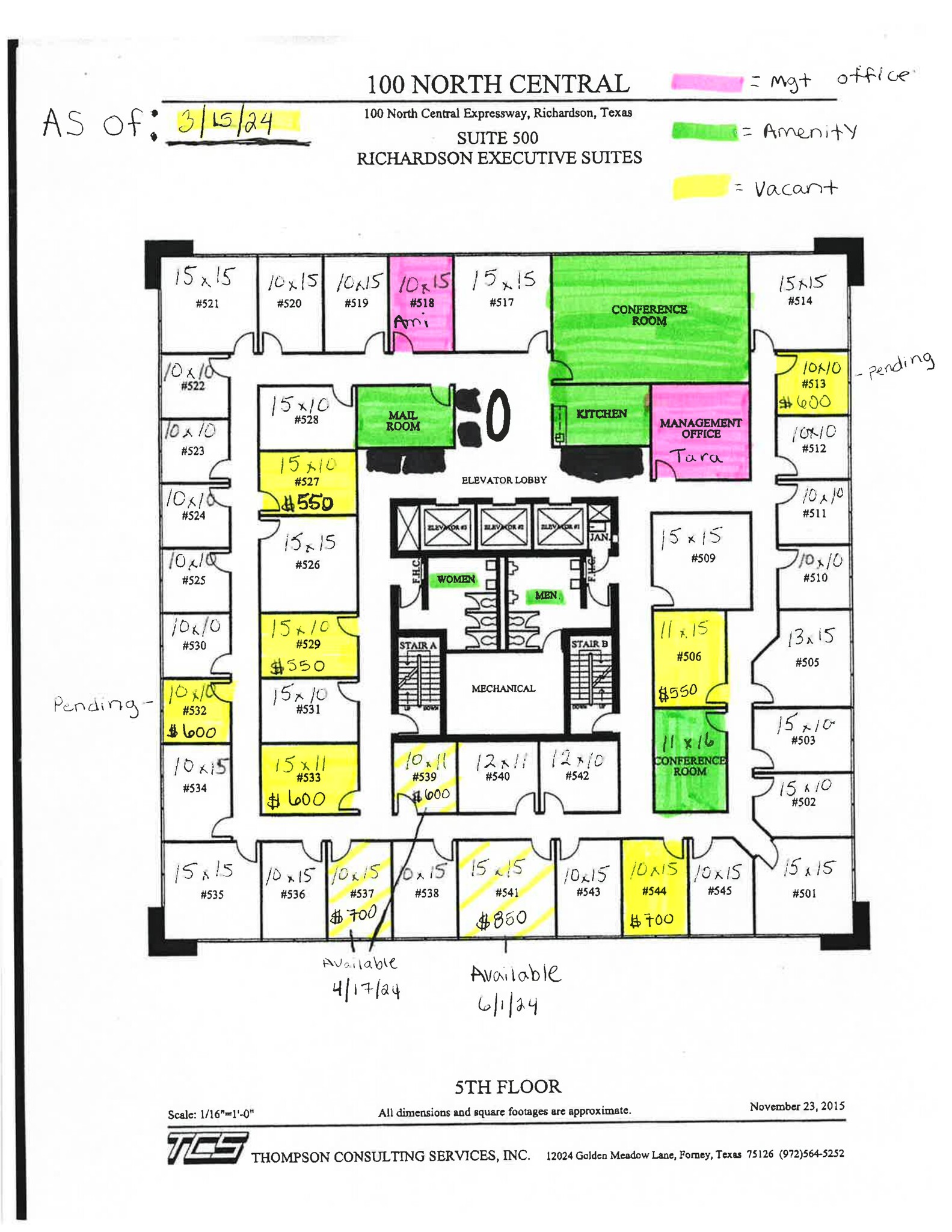 100 N Central Expy, Richardson, TX for lease Site Plan- Image 1 of 1