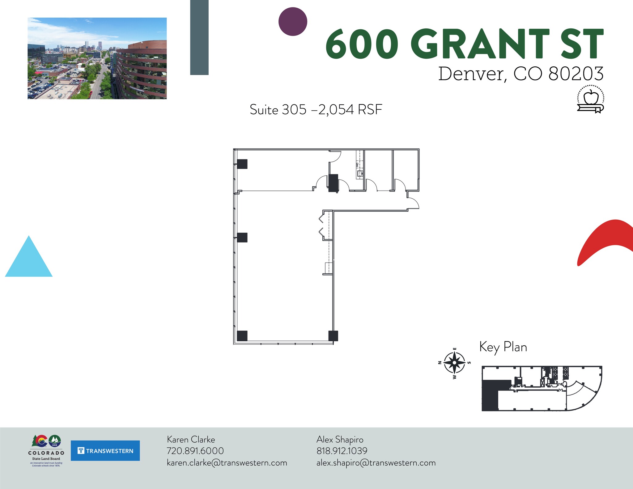 600 Grant St, Denver, CO for lease Site Plan- Image 1 of 2