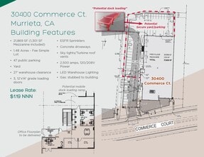 30400 Commerce Ct, Murrieta, CA for lease Floor Plan- Image 1 of 1