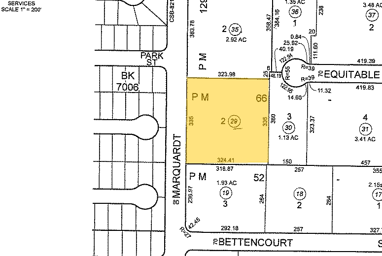 16808-16818 Marquardt Ave, Cerritos, CA for lease - Plat Map - Image 2 of 9