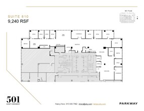 501 E Kennedy Blvd, Tampa, FL for lease Floor Plan- Image 1 of 2