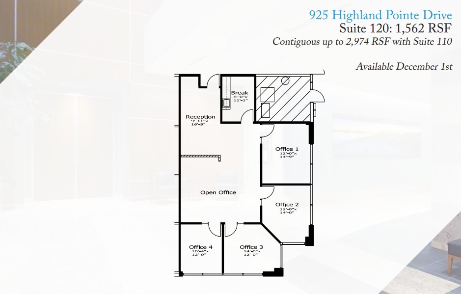 925 Highland Pointe Dr, Roseville, CA for lease Floor Plan- Image 1 of 1