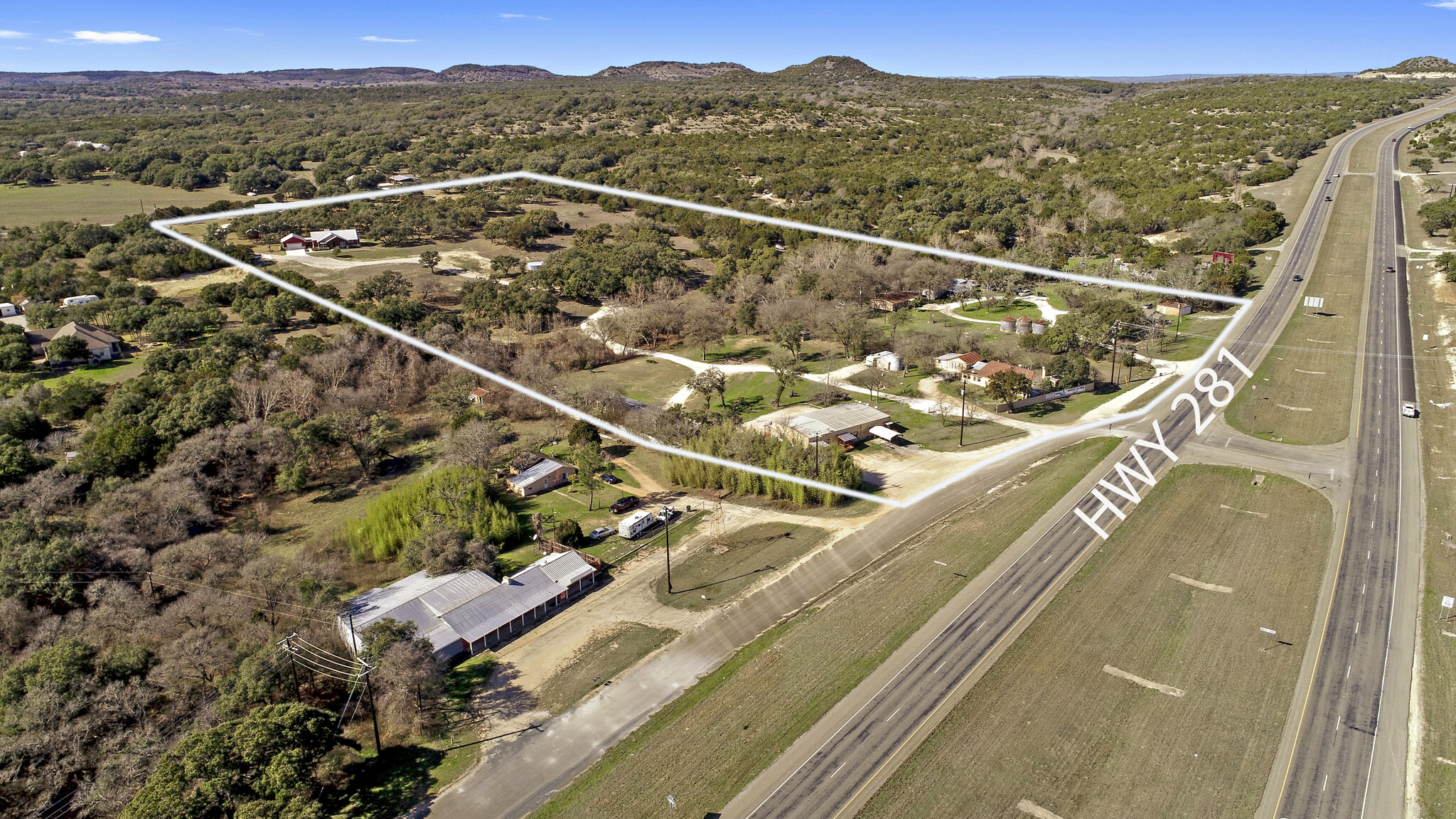 5268-5286 S Us-281 Hwy, Johnson City, TX for sale Aerial- Image 1 of 1