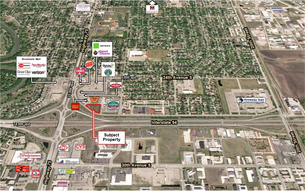 960 Holiday Dr, Moorhead, MN for sale Aerial- Image 1 of 1