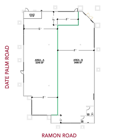 69020 Ramon Rd, Cathedral City, CA for lease - Floor Plan - Image 2 of 5