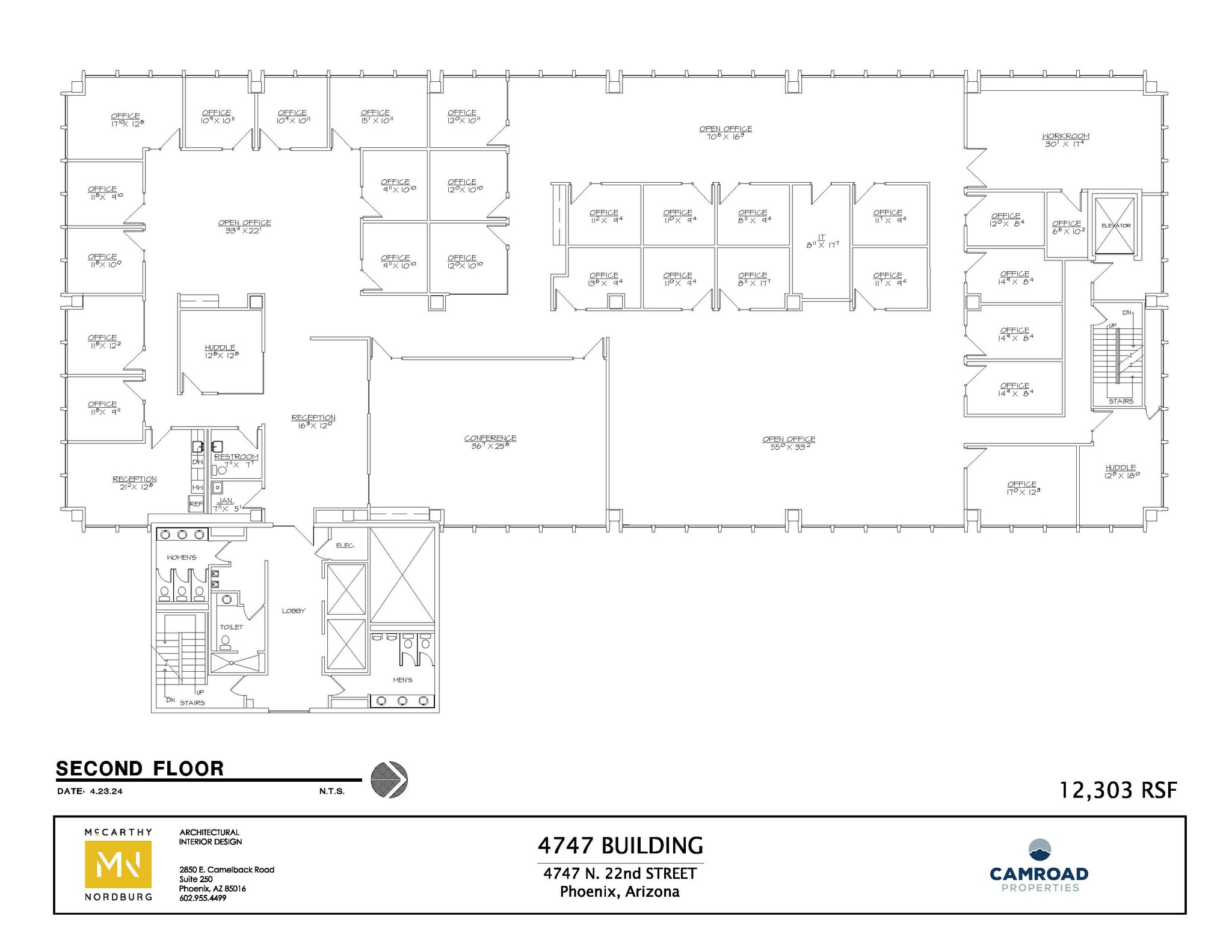 4747 N 22nd St, Phoenix, AZ for lease Floor Plan- Image 1 of 1