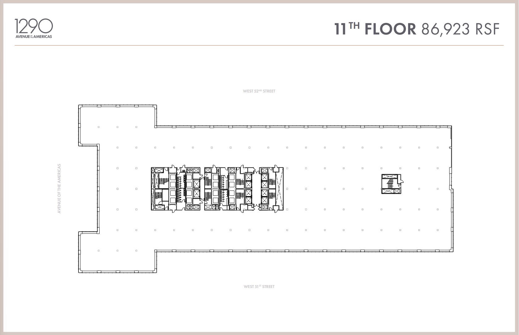 1290 Avenue of the Americas, New York, NY for lease Floor Plan- Image 1 of 2