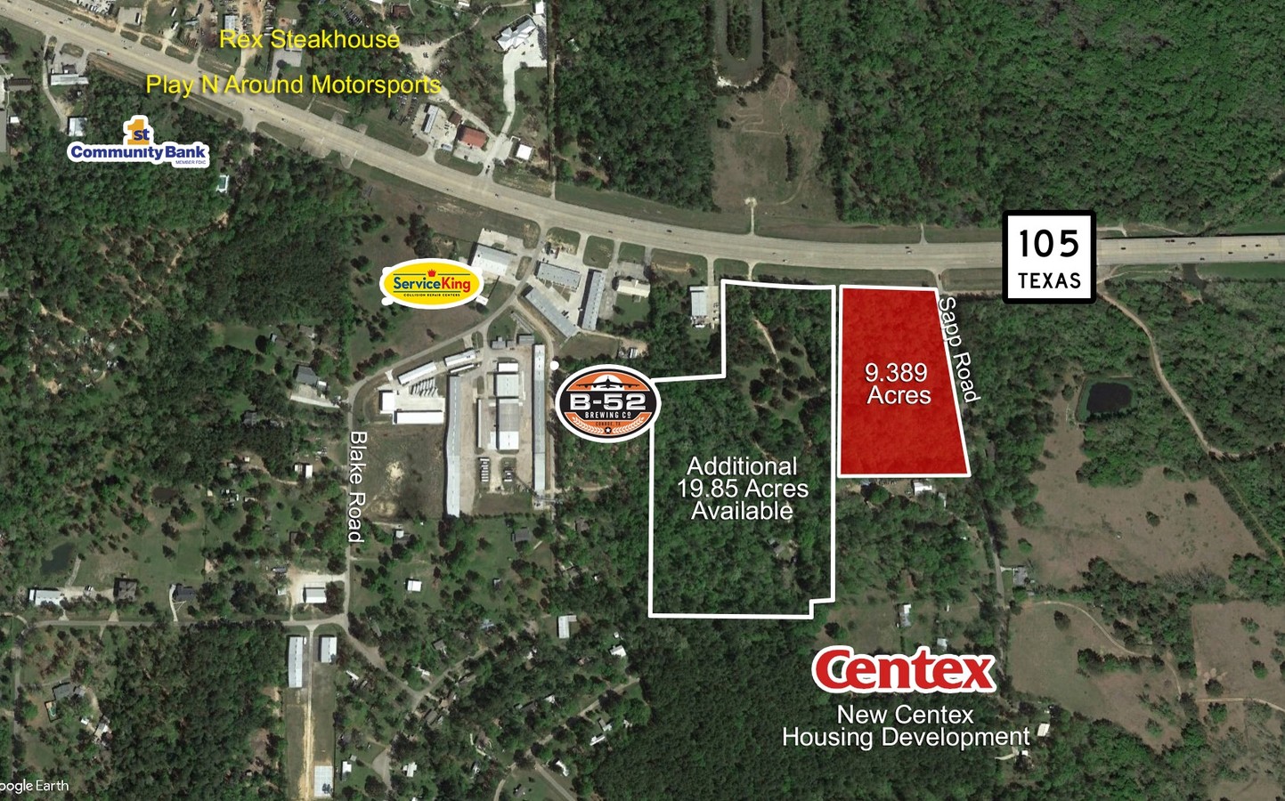 Hwy 105 & Sapp Rd, Conroe, TX 77304 | LoopNet