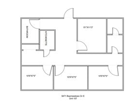 9471 Baymeadows Rd, Jacksonville, FL for lease Floor Plan- Image 1 of 2