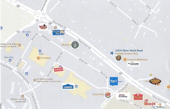 23076 Three Notch Rd, California, MD - AERIAL  map view