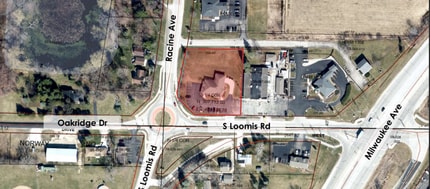 26422 Oakridge Dr, Waterford, WI - AERIAL map view