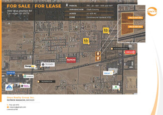 More details for 176-22-601-005 007 NEC Blue_Diamond and Tenya, Las Vegas, NV - Land for Sale