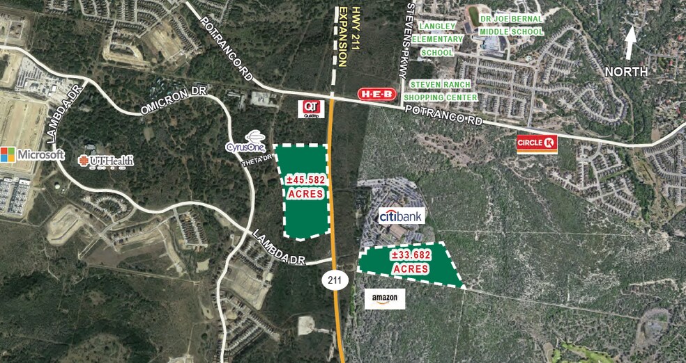 Hwy 211 & Potranco, San Antonio, TX 78245 79.264 Acres