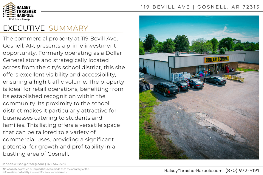 119 Bevill Ave, Gosnell, AR for lease - Building Photo - Image 3 of 6