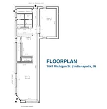 1641 E Michigan St, Indianapolis, IN for lease Floor Plan- Image 2 of 2