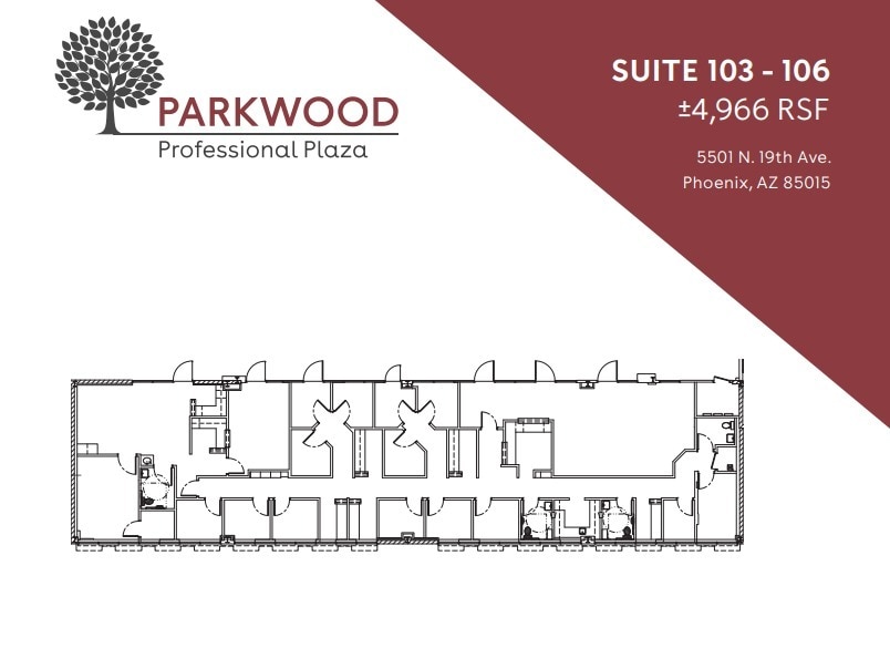 5501 N 19th Ave, Phoenix, AZ for lease Floor Plan- Image 1 of 1