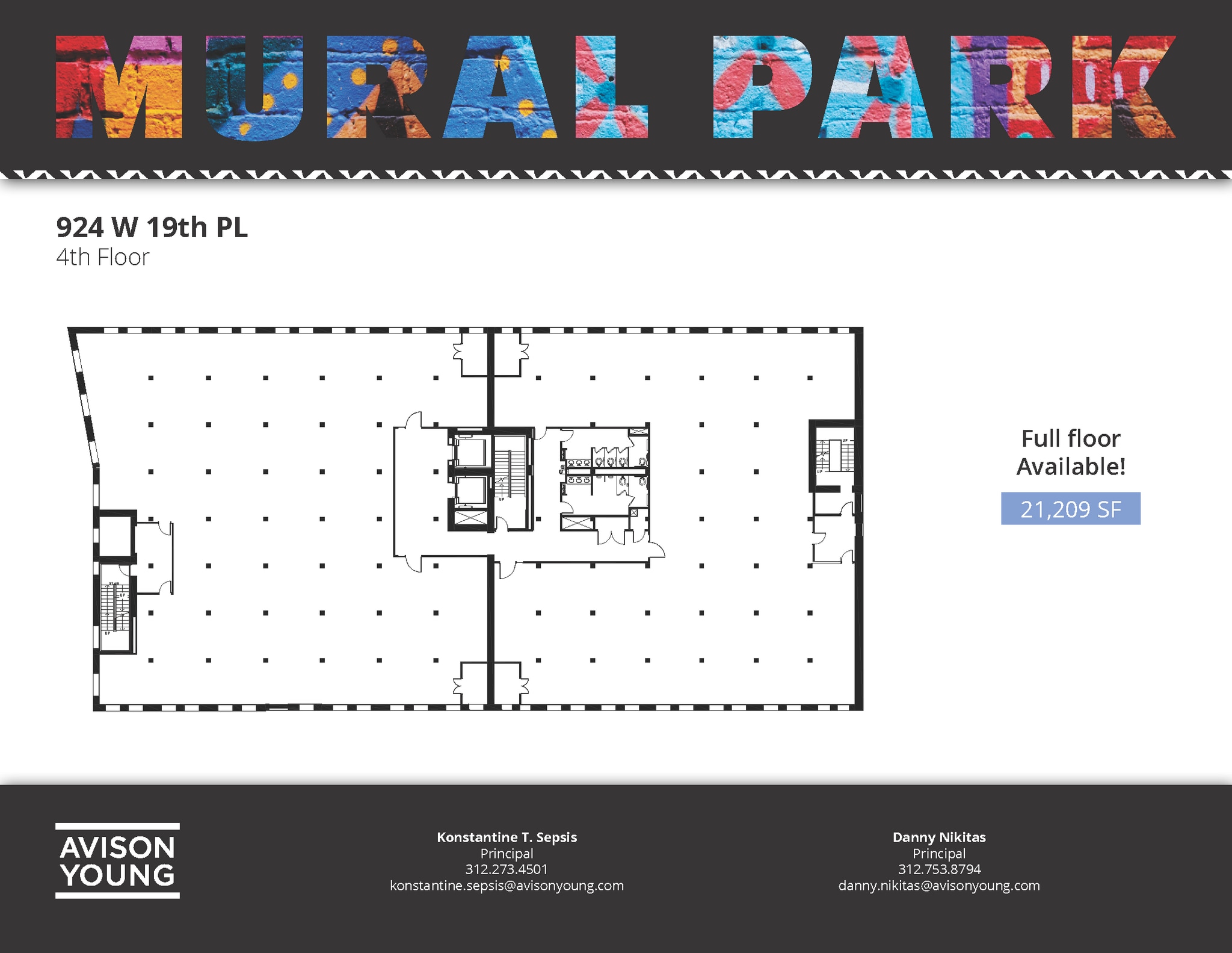 924 W 19th Pl, Chicago, IL for lease Floor Plan- Image 1 of 7
