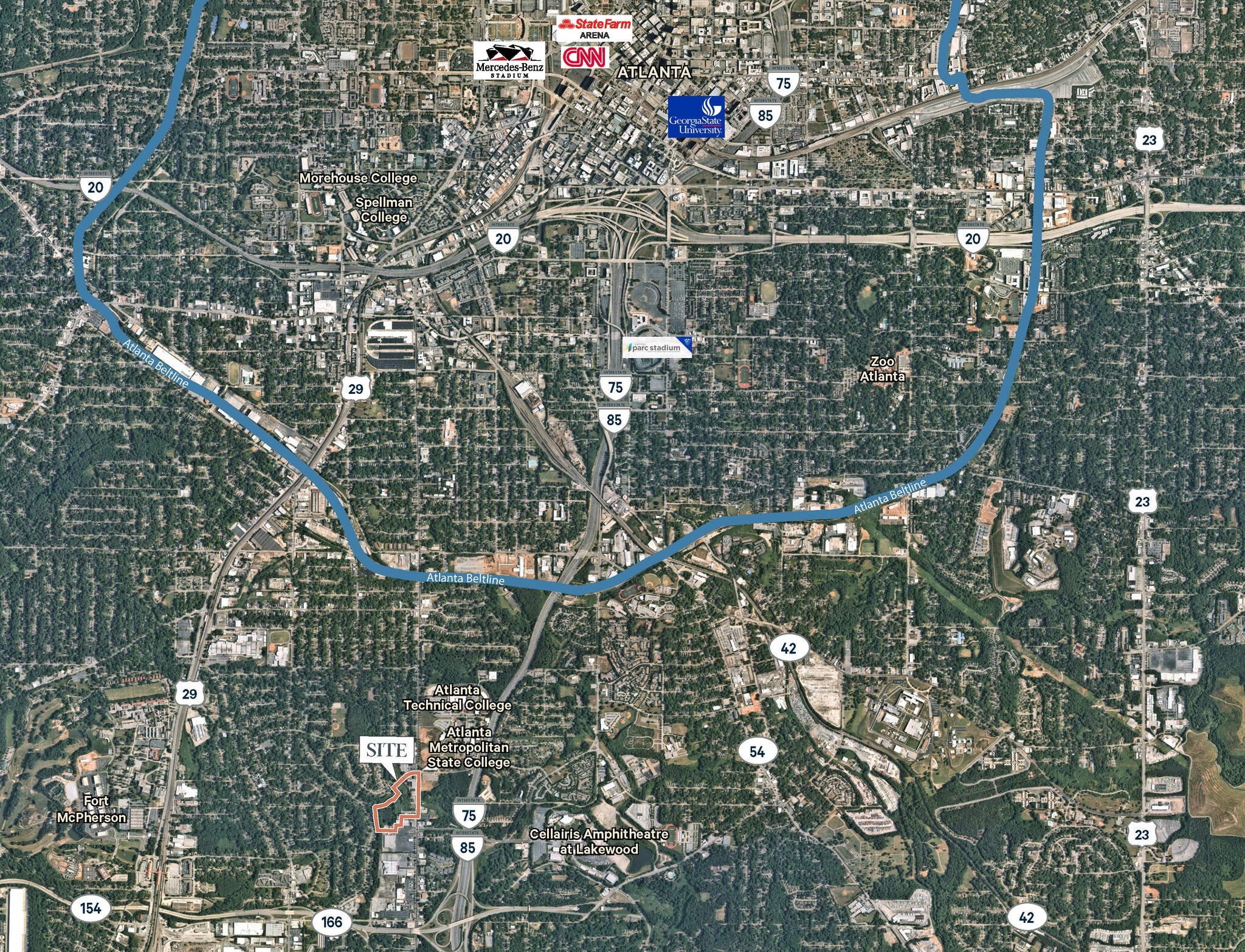 0 Metropolitan Pky SW, Atlanta, GA for sale Aerial- Image 1 of 2