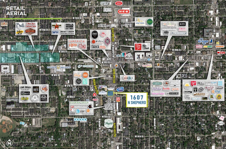 1607 N Shepherd Dr, Houston, TX for lease - Building Photo - Image 1 of 3