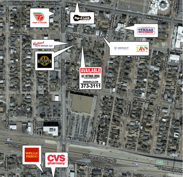 717 SW 16th Ave, Amarillo, TX for sale - Aerial - Image 2 of 2