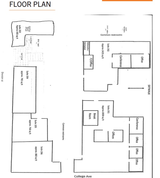 338 W College Ave, Appleton, WI for lease - Floor Plan - Image 2 of 2